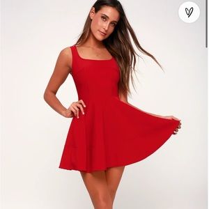 Lulus Home Before Daylight Red Dress